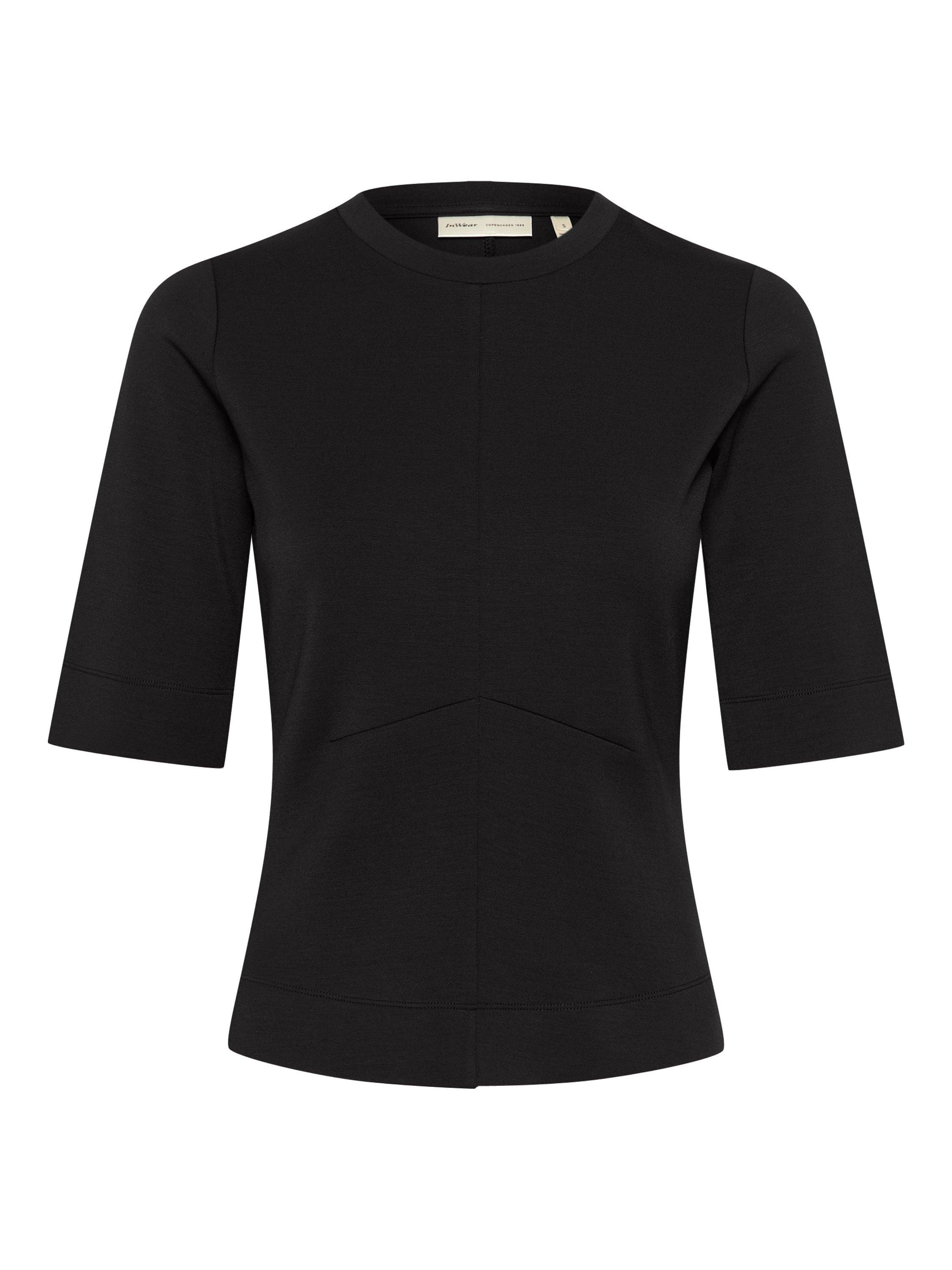 Product image 3 of 4, which shows InWear Cocent Half Sleeve T-Shirt, Black, XS