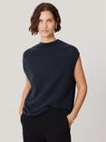 Jigsaw Cloud Pure Cashmere Cap Sleeve Top