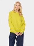 Saint Tropez Garbie Slash Neck Jumper, Celery