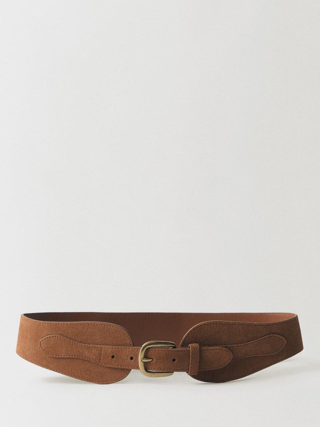 Mango Amalies Leather Waist Belt