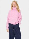 Saint Tropez Garbie Roll Neck Jumper, Chateau Rose