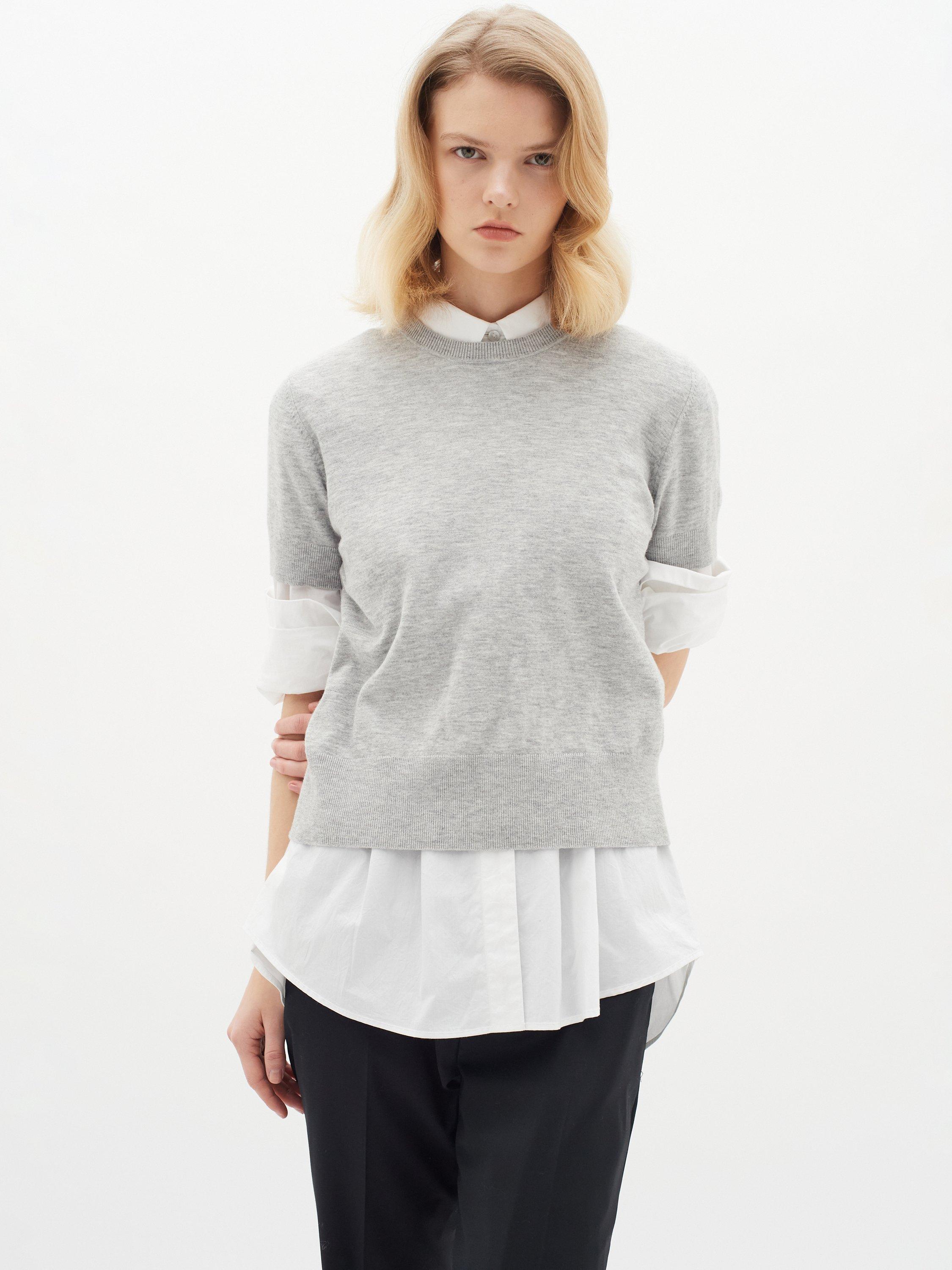 Product image 1 of 6, which shows InWear Kellsie Short Sleeve Jumper, Granite, L