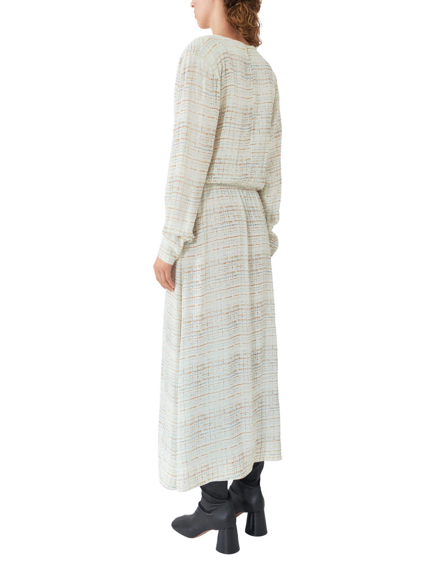 Product image 2 of 7, which shows Lovechild 1979 Dalia Check Dress, White/Multi, 8