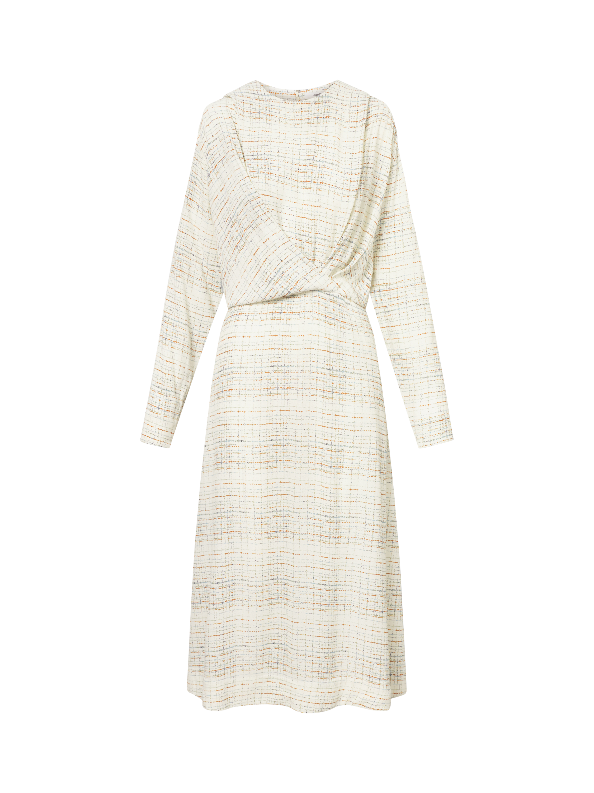 Product image 4 of 7, which shows Lovechild 1979 Dalia Check Dress, White/Multi, 8