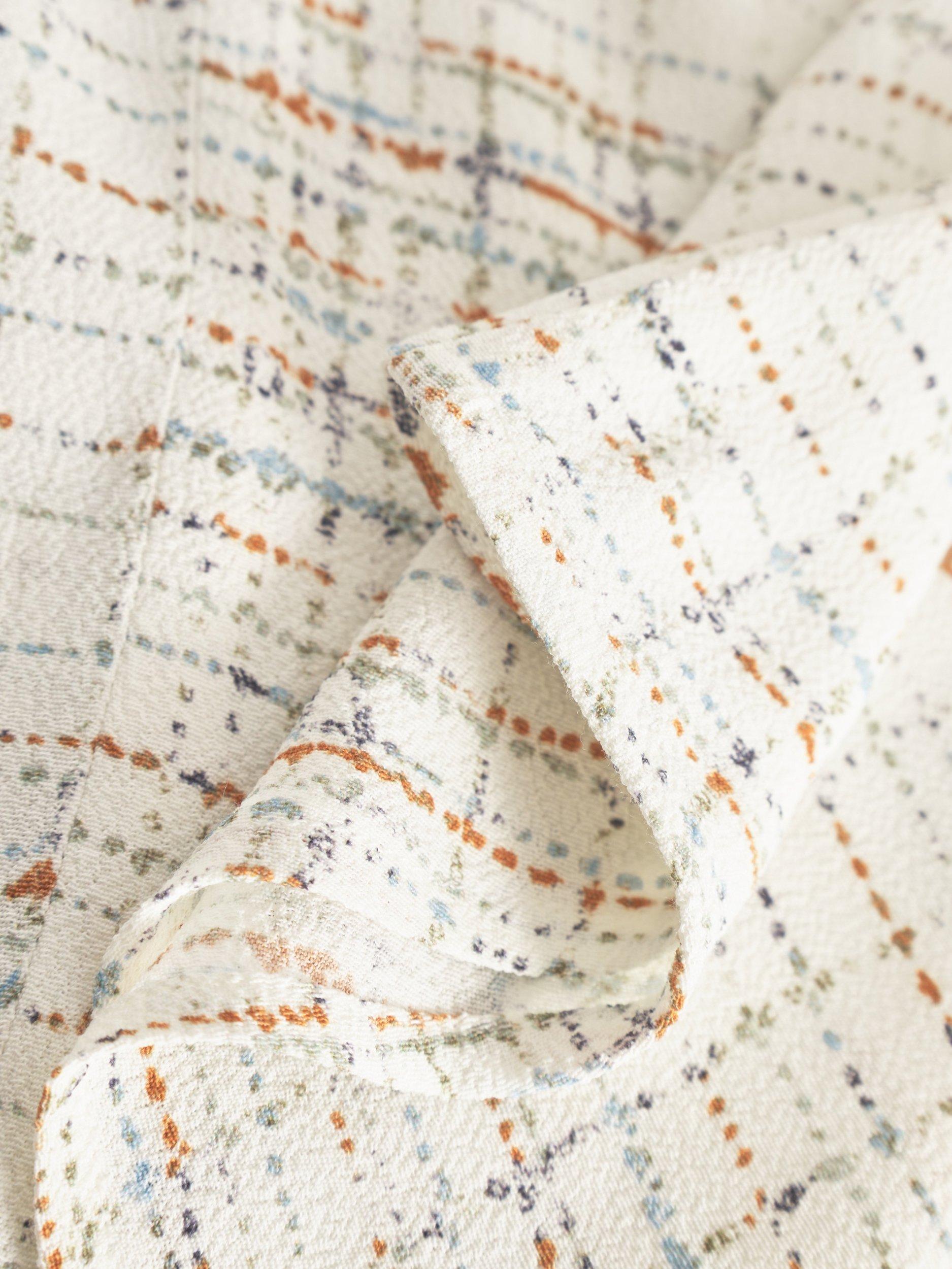 Product image 7 of 7, which shows Lovechild 1979 Ellie Check Blouse, Coral Weave/Multi, 8