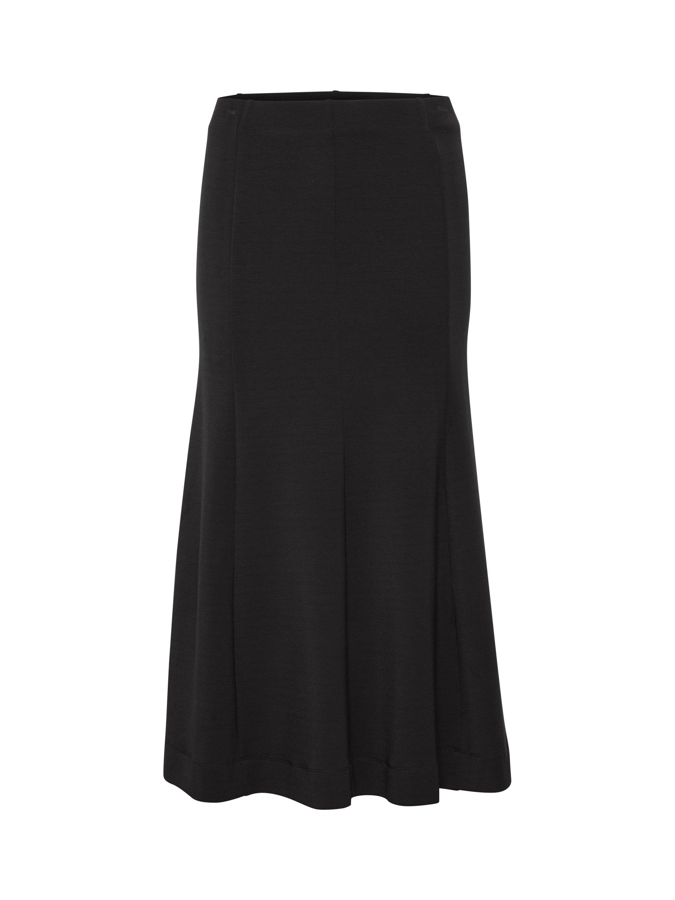 Product image 3 of 4, which shows InWear Cocent Flared Hem Skirt, Black, S