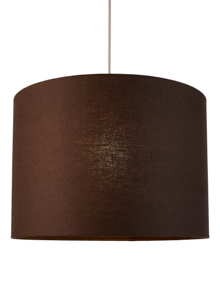 John Lewis Sophia Pure Linen Drum Lampshade, Cocoa
