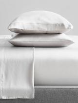 west elm Tencel Fitted Sheet, White