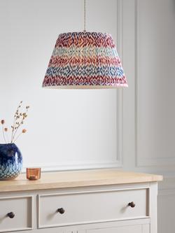 John Lewis Suri Tapered Lampshade - view 2, Deep Red
