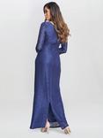 Gina Bacconi Fearne Lace Wrap Dress, Navy