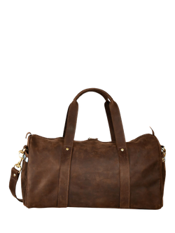 KOY Leather Duffle Bag, Mocha - view 2, Mocha
