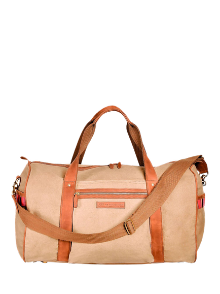 KOY Explorer Duffle Bag, Tan, Tan