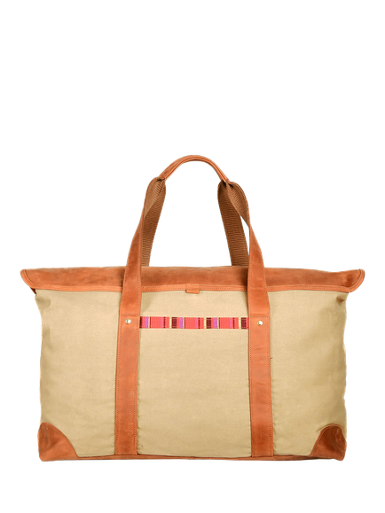 KOY Weekender Holdall Bag, Tan - view 2, Tan