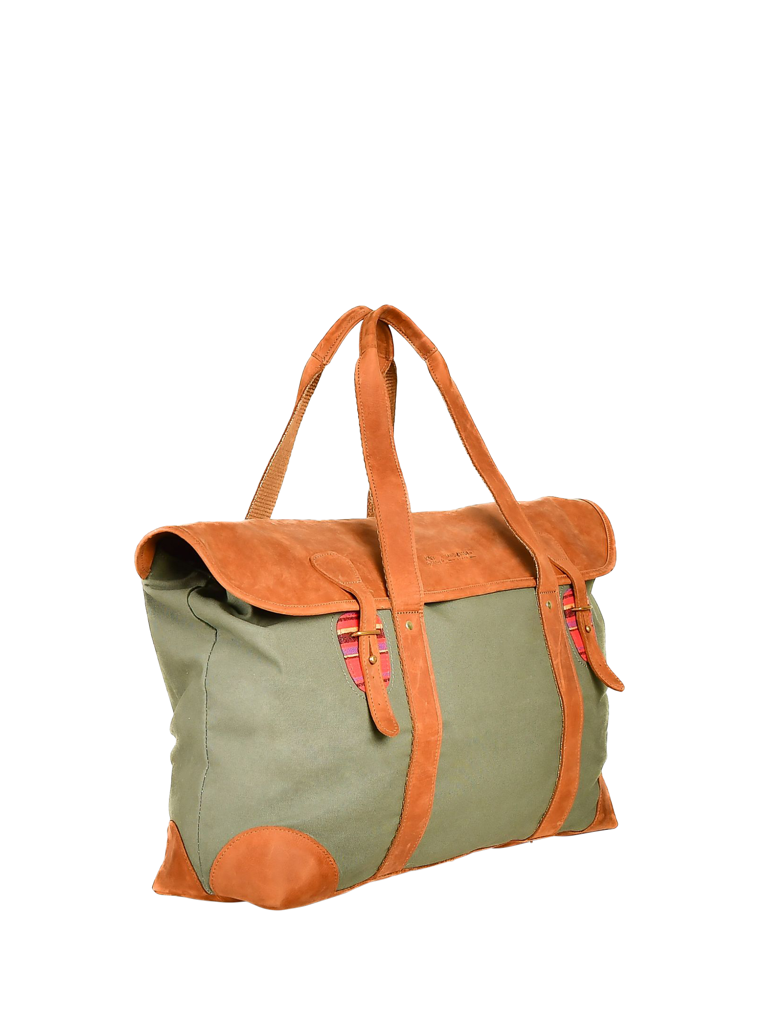 Product image 3 of 5, which shows KOY Weekender Holdall Bag, Green Khaki, One Size