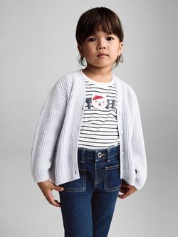 Mango Kids' Flared Jeans, Navy Blue, Navy Blue