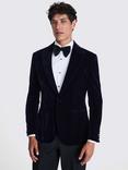 Moss Slim Fit Velvet Jacket, Ink