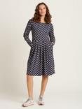 Brakeburn Annie Boat Neck Dress, Navy, Navy