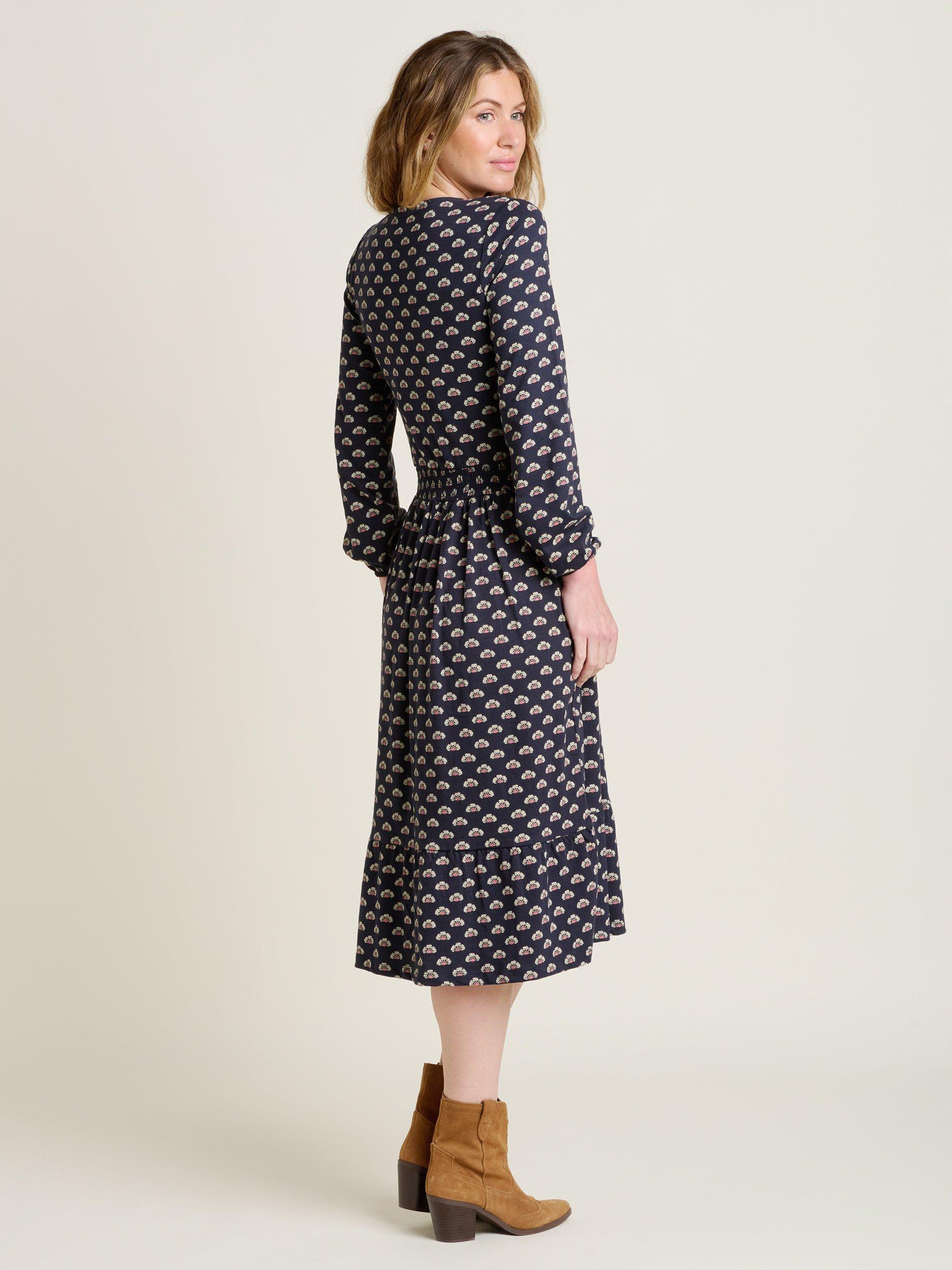 Product image 3 of 4, which shows Brakeburn Annie Wrap Dress, Navy, 8