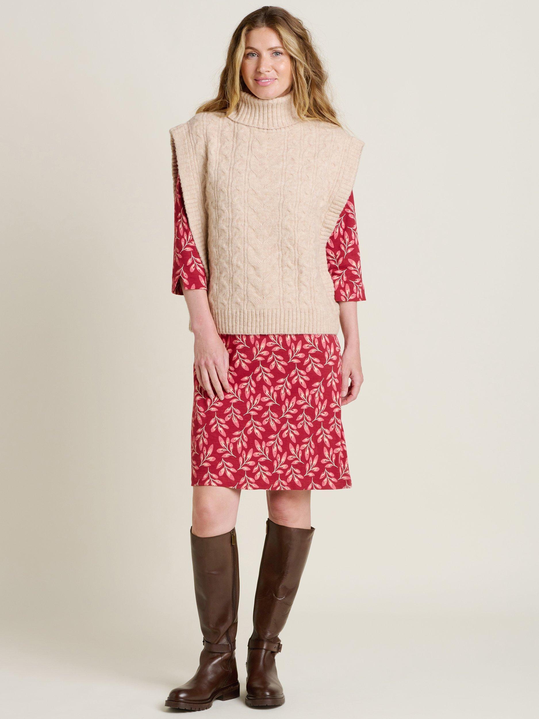 Product image 5 of 5, which shows Brakeburn Autumn Breeze Dress, Red/Multi, 8