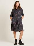Brakeburn Bella Botanical Dress, Charcoal/Multi