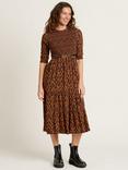 Brakeburn Brush Strokes Midi Dress, Multi
