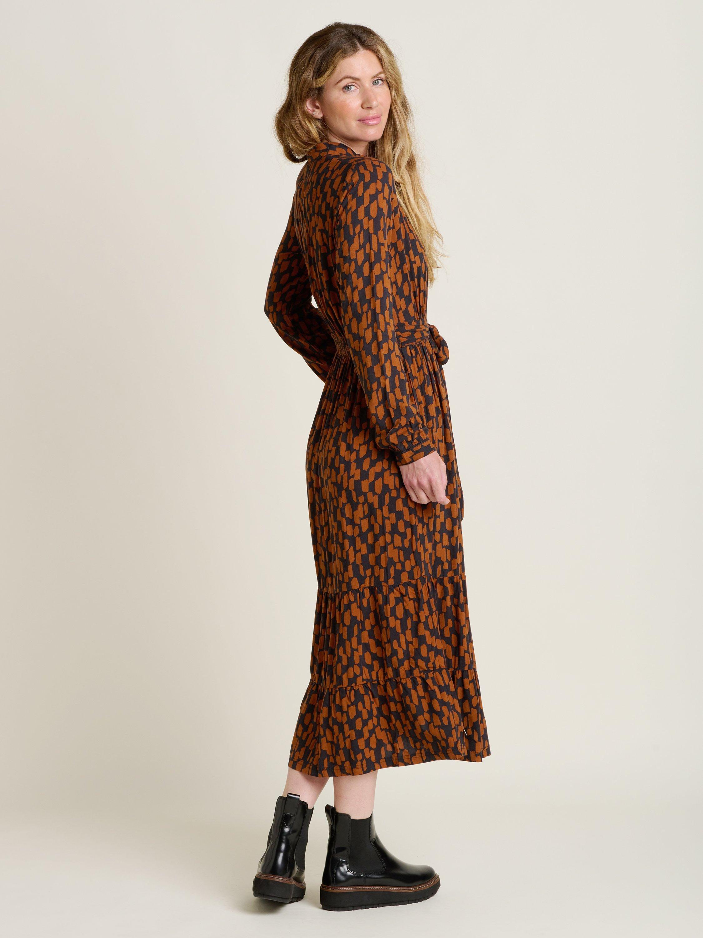 Product image 3 of 5, which shows Brakeburn Brush Strokes Shirt Dress, Multi, 8