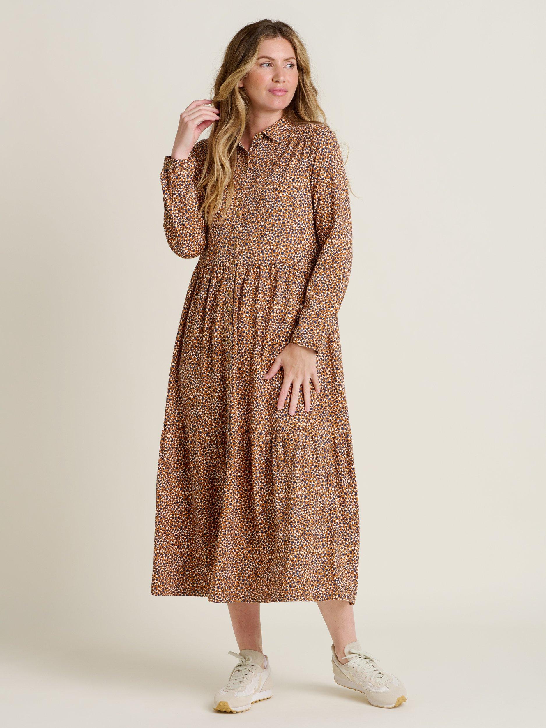 Product image 1 of 6, which shows Brakeburn Painted Spot Maxi Dress, Multi, 8