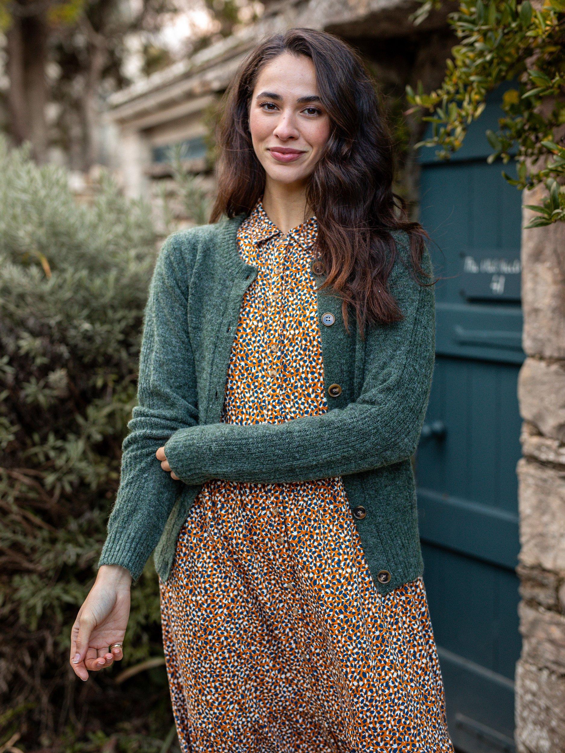 Product image 6 of 6, which shows Brakeburn Painted Spot Maxi Dress, Multi, 8