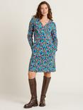 Brakeburn Trailing Berry Jersey Wrap Dress, Multi
