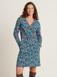 Brakeburn Trailing Berry Jersey Wrap Dress, Multi