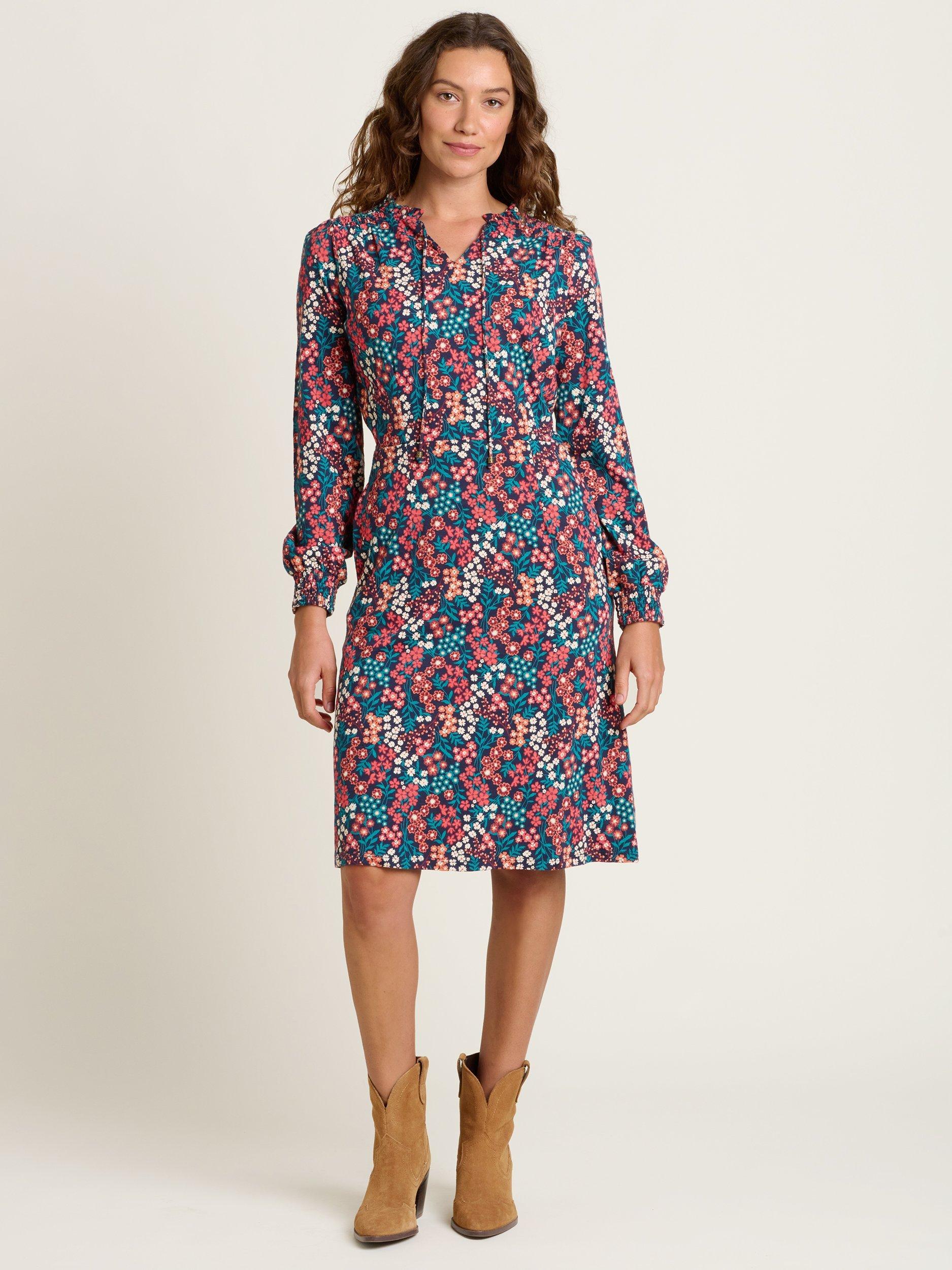 Product image 1 of 4, which shows Brakeburn Winter Ditsy Dress, Multi, 8