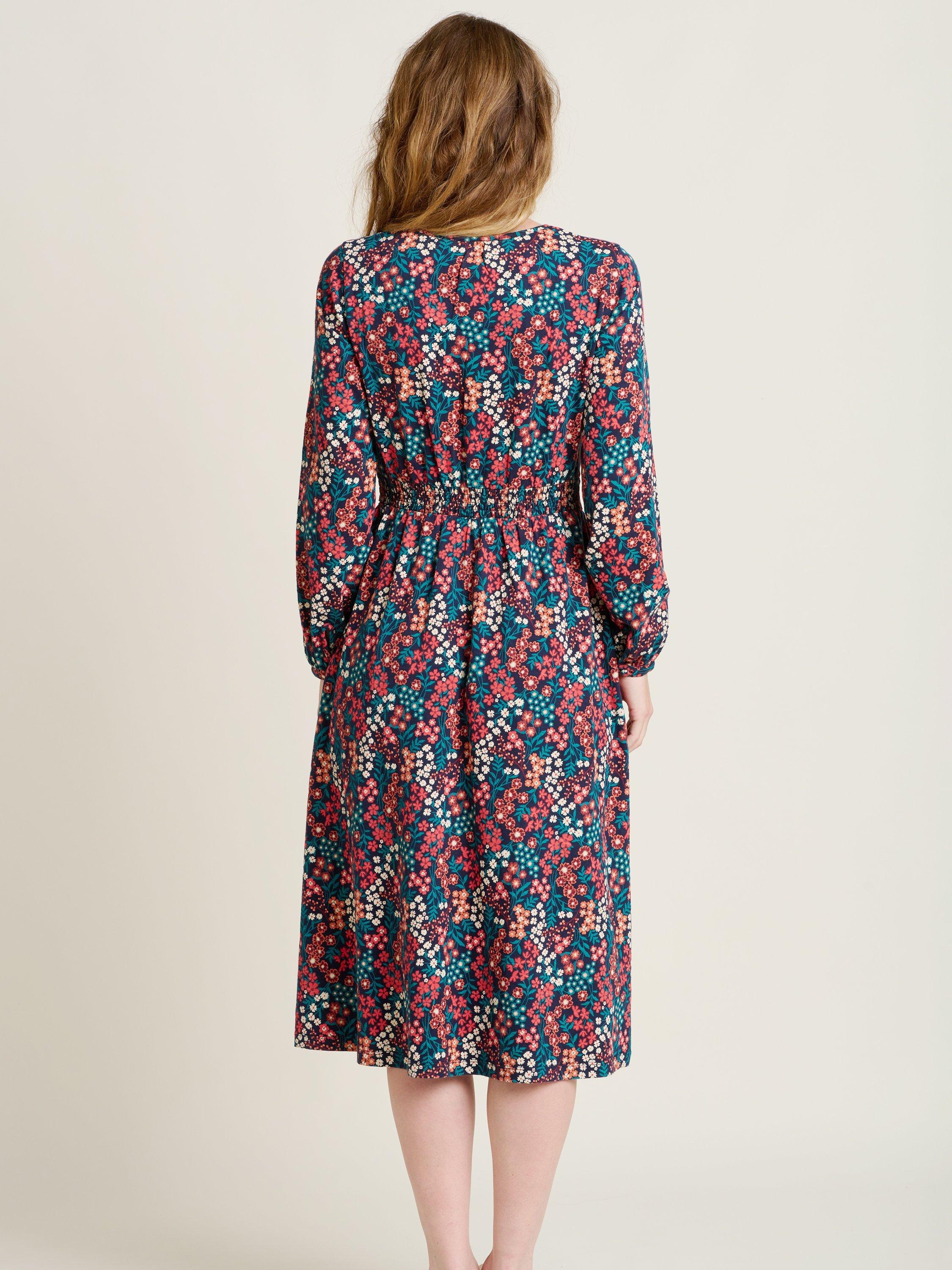 Product image 2 of 5, which shows Brakeburn Winter Ditsy Midi Dress, Multi, 8
