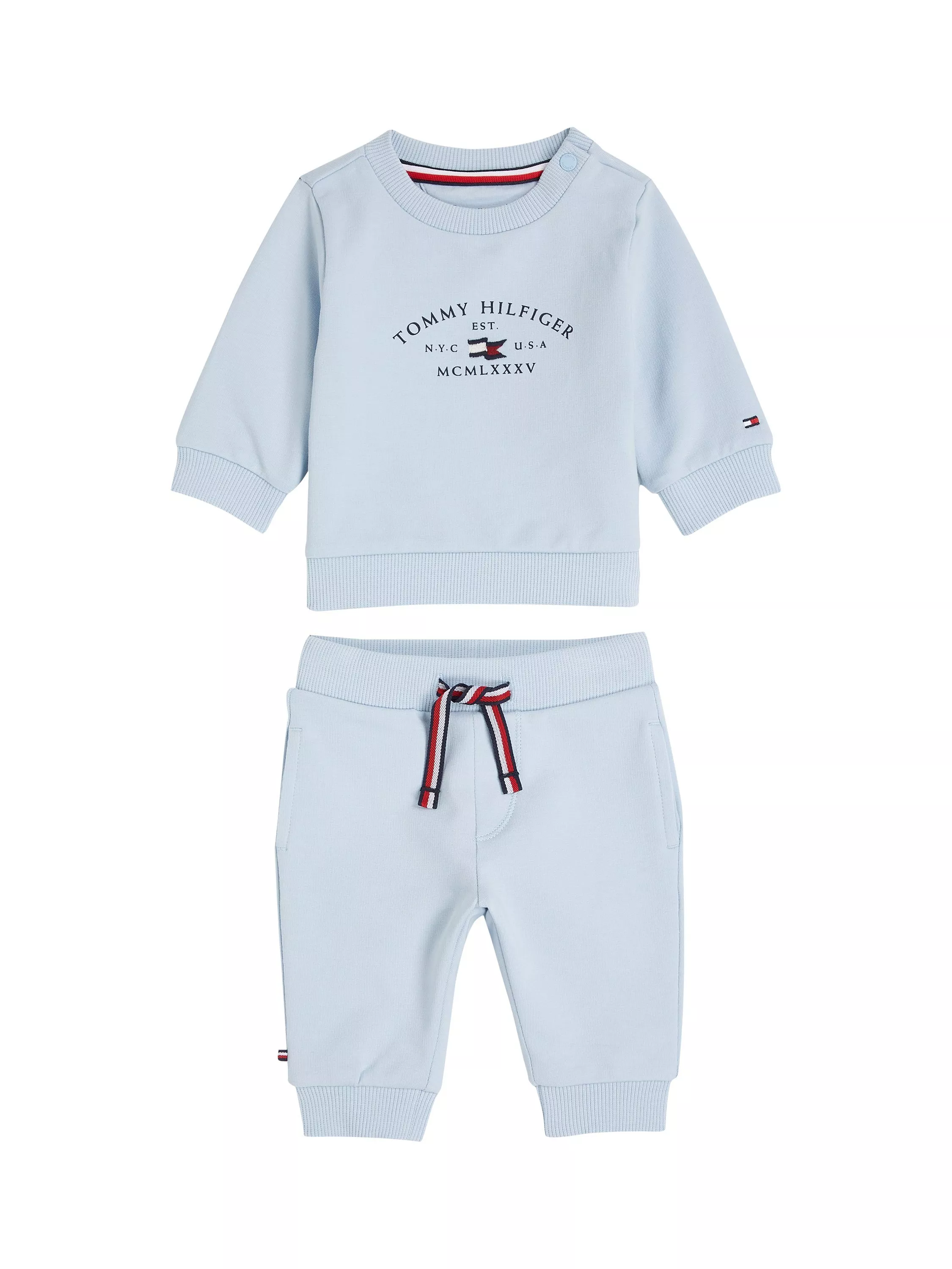 Tommy Hilfiger Baby Sweatshirt & Joggers Set, Breezy Blue