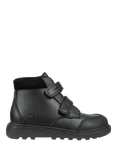 ToeZone Kids' Levi Coated Leather Ankle Boots, Black