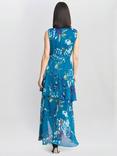 Gina Bacconi Tamara Floral Maxi Dress, Teal