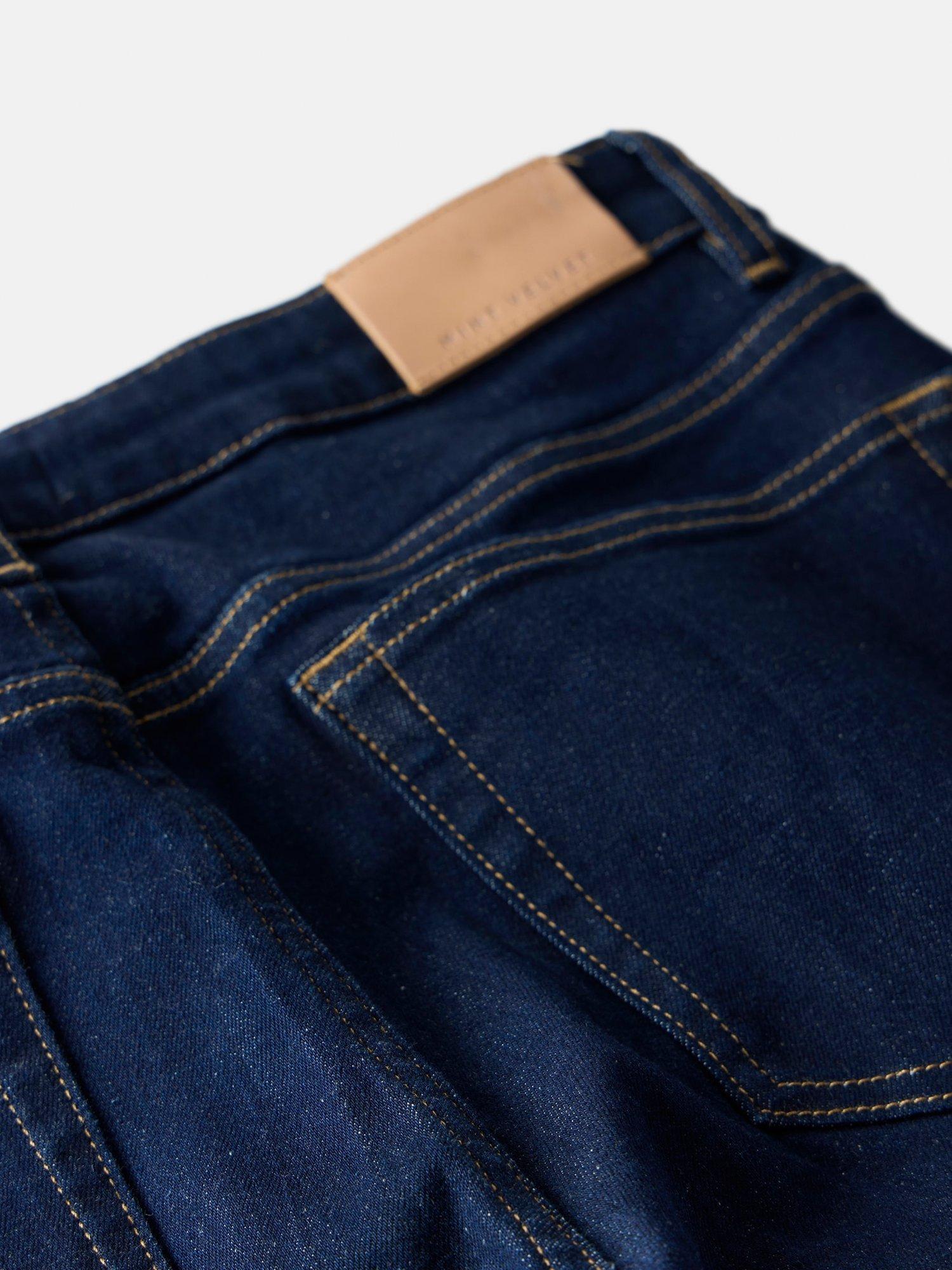 Product image 7 of 7, which shows Mint Velvet High Rise Flare Jeans, Indigo, 6R