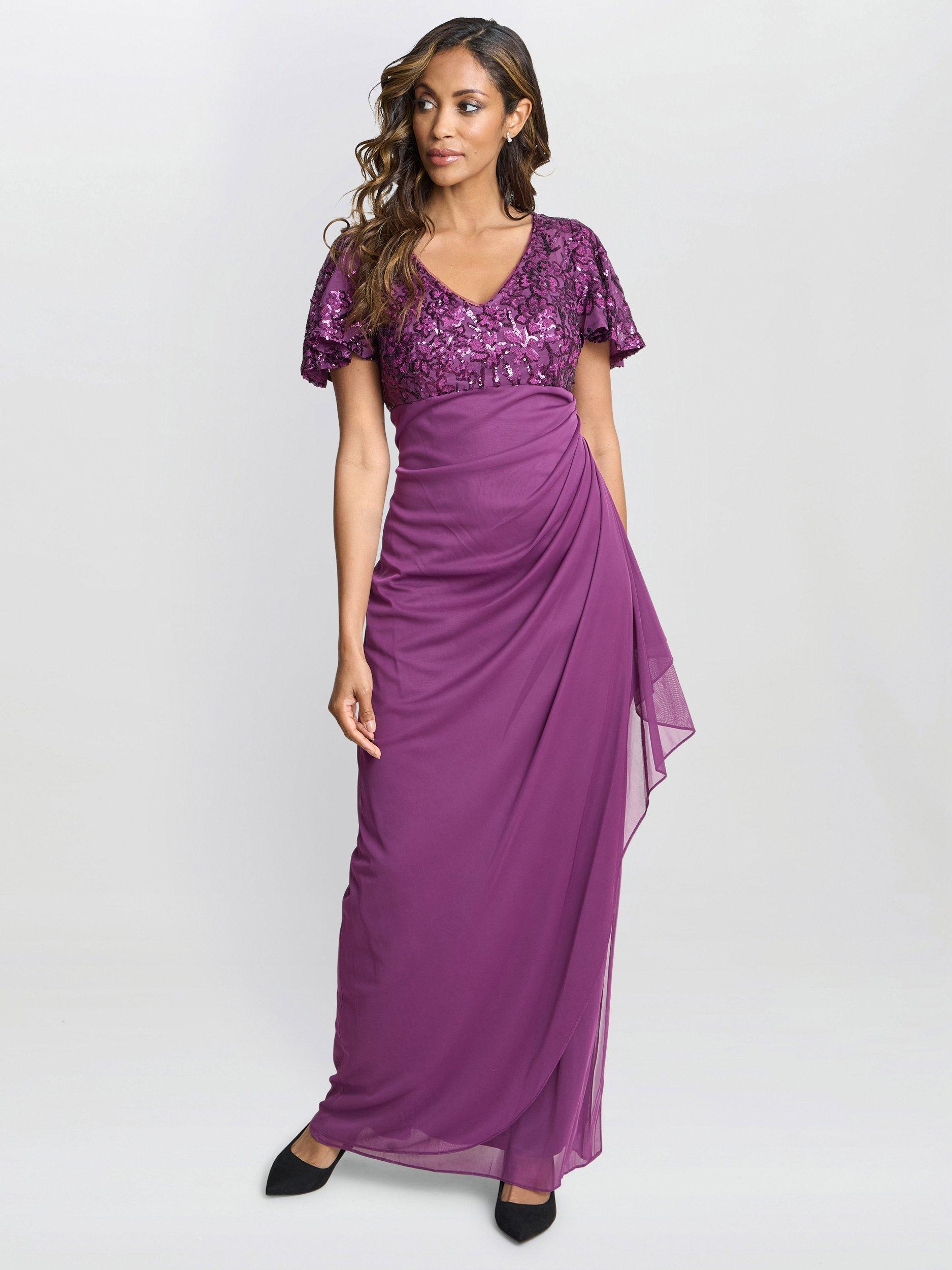 Plum long dresses online