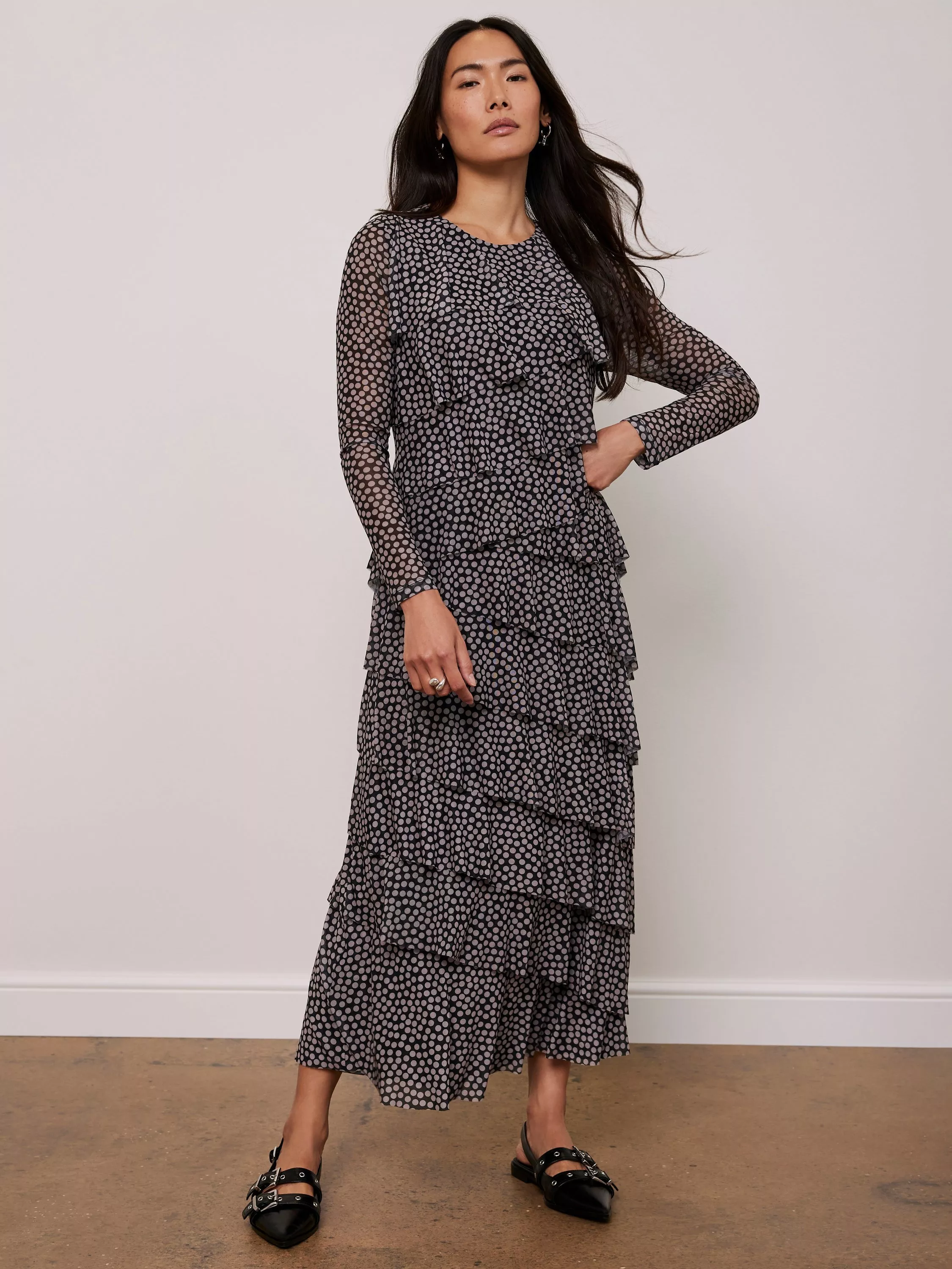 Ruffle Midi Dresses John Lewis Partners