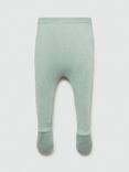 Mango Baby Lila Leggings, Aqua Green