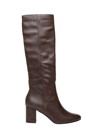 V.GAN Vegan Avocado Knee High Boots, Chocolate