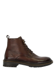 Dune London Calio Leather Chunky Lace Up Casual Boots, Brown