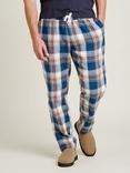 Brakeburn Check Pyjama Bottoms, Blue, Blue