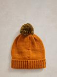 White Stuff Kids' Character Bobble Hat, Orange