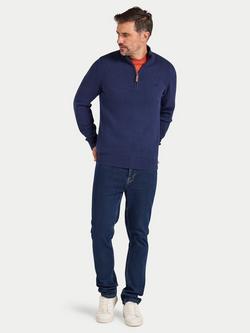 Raging Bull Classic Quarter Zip Jumper - view 2, Navy