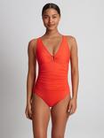 Lauren Ralph Lauren Ruched Ring Front Swimsuit