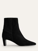 Lizzie black suede studded ankle boots best sale