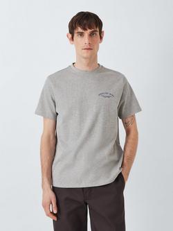 Peregrine English Dirt Cotton Crew T-Shirt, Grey Marl