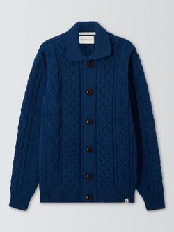 Peregrine Anderson Wool Cardigan, Cobalt