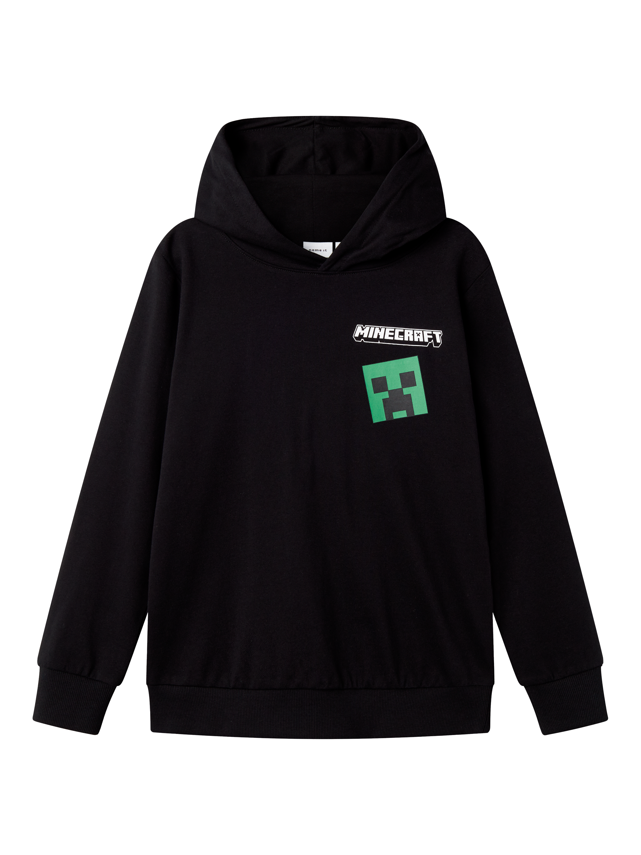 Product image 3 of 3, which shows NAME IT Kids' Minecraft Cotton Hoodie, Black, 6 years