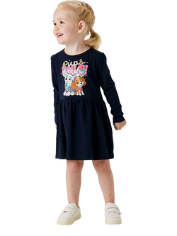 NAME IT Kids' Paw Patrol Dress, Dark Sapphire, Dark Sapphire